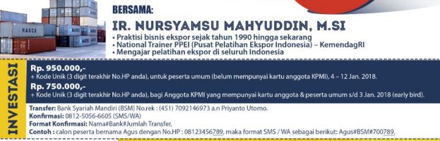 Workshop Bisnis Ekspor KPMI Jakarta (Batch 41)