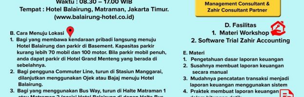 Workshop Cara Membuat, Membaca & Memahami Laporan Keuangan Untuk UMKM
